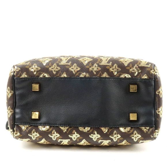 Louis Vuitton Monogram Eclipse Speedy Mini Boston Bag Noir - Picture 3 of 8